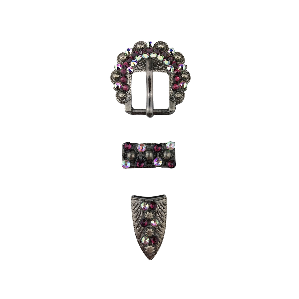 Schnalle Berry Buckle Strass mit Endkappe
