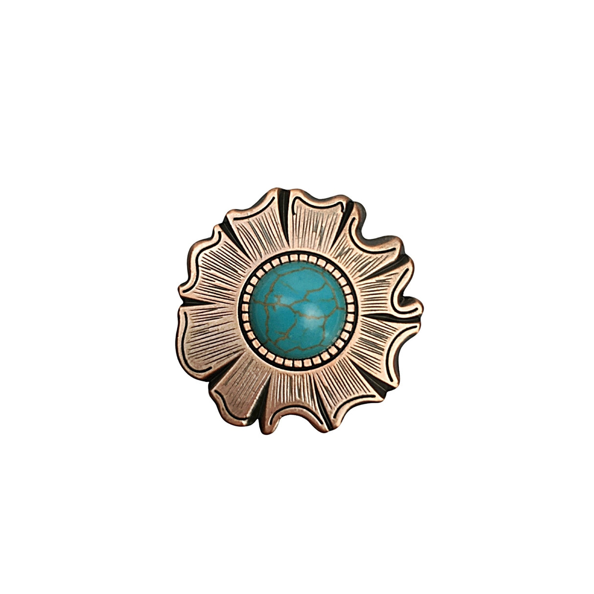 Flower Concho mit Stein