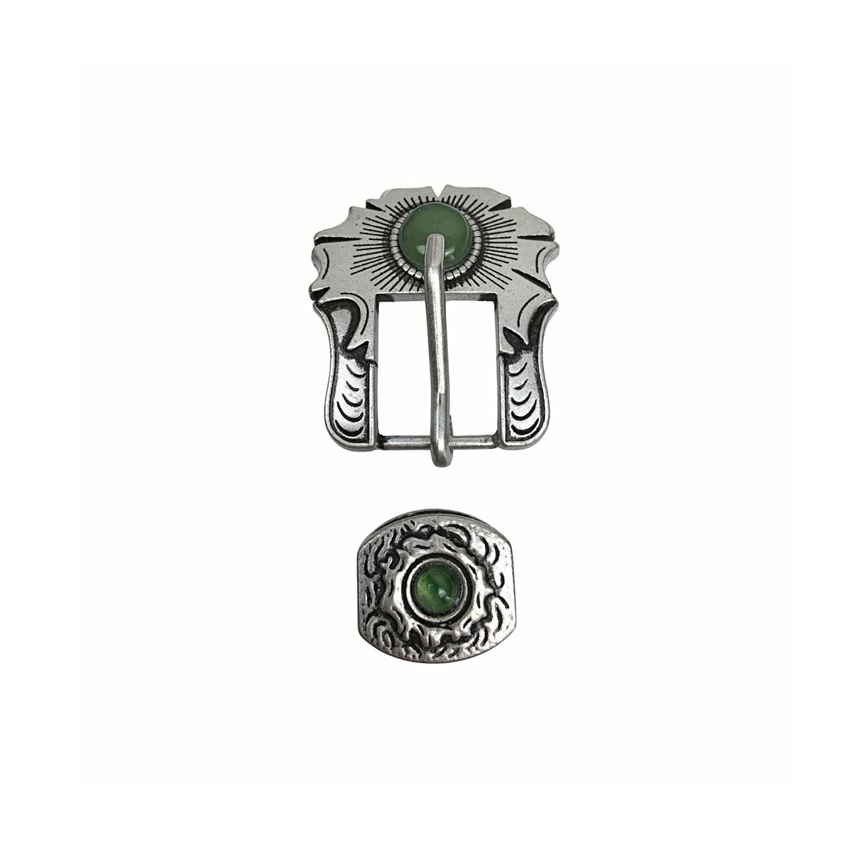 Schnalle Flower Buckle mit Steinen