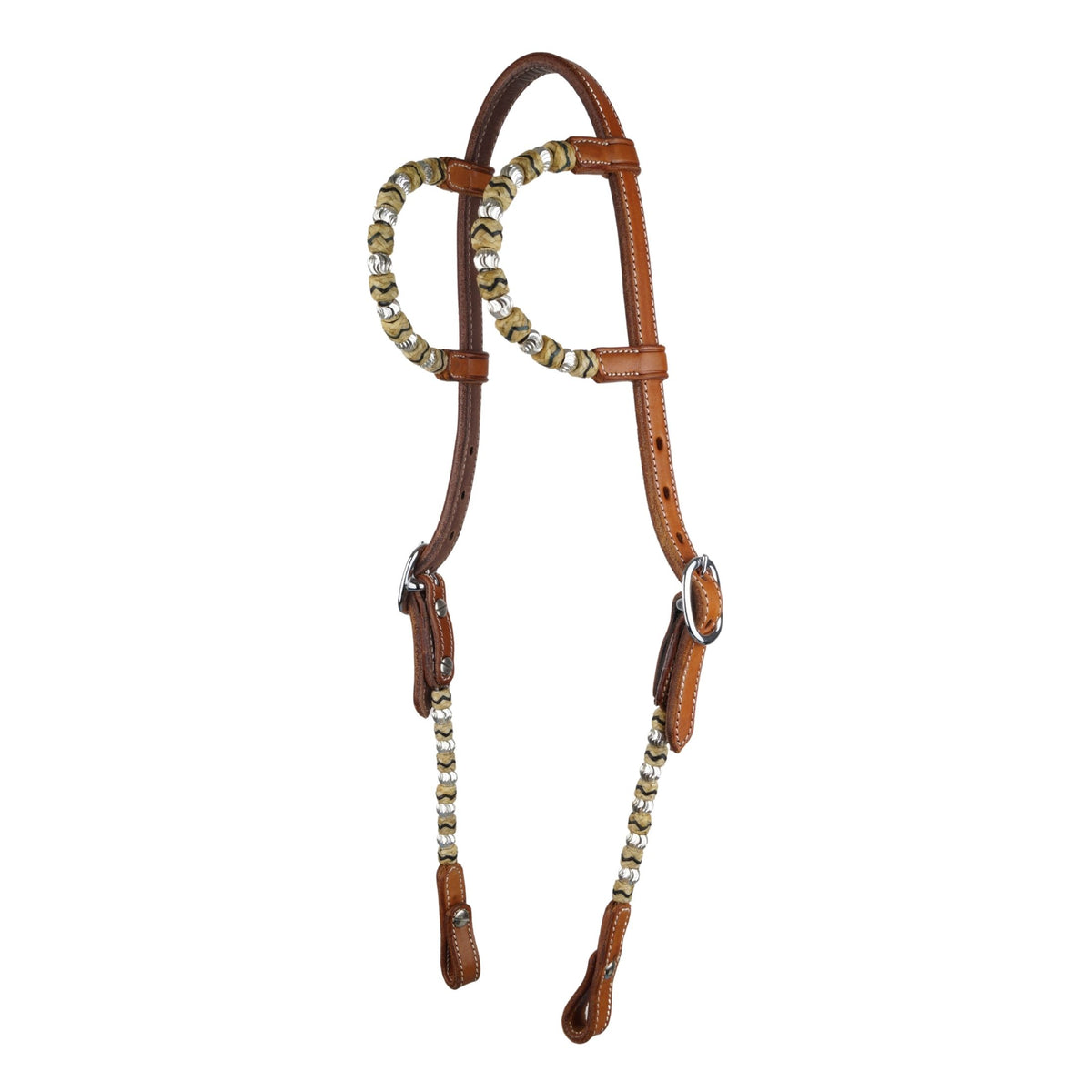 Horsemans Tack Westerntrense Two Tone - Zweifarbige Reittrense Mit Blumenmuster