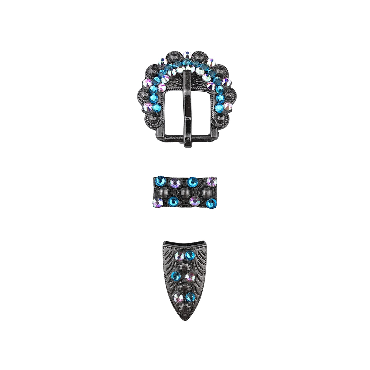 Schnalle Berry Buckle Strass mit Endkappe
