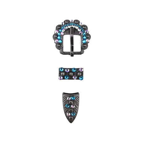 Schnalle Berry Buckle Strass mit Endkappe