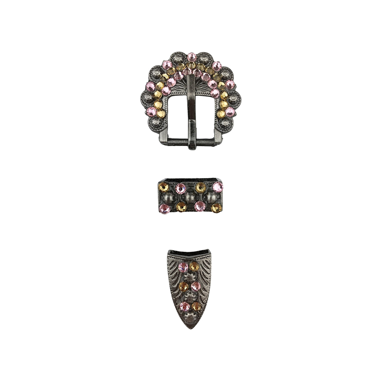 Schnalle Berry Buckle Strass mit Endkappe