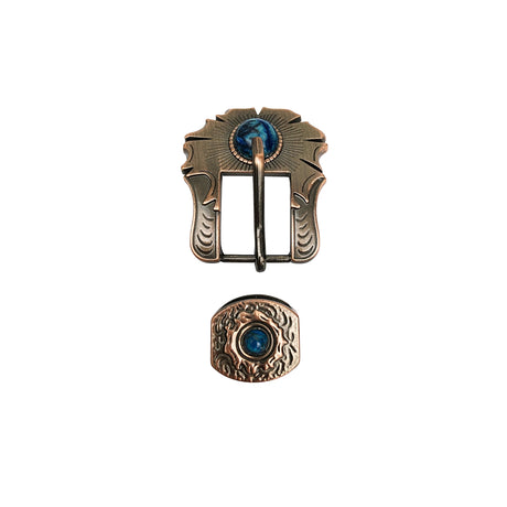 Schnalle Flower Buckle mit Steinen