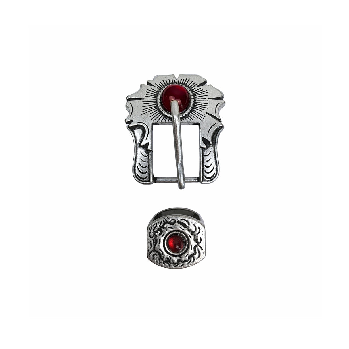 Schnalle Flower Buckle mit Steinen